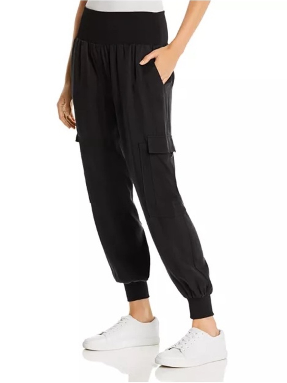 Cinq a Sept Giles Cargo Jogger Pant size Large in Black